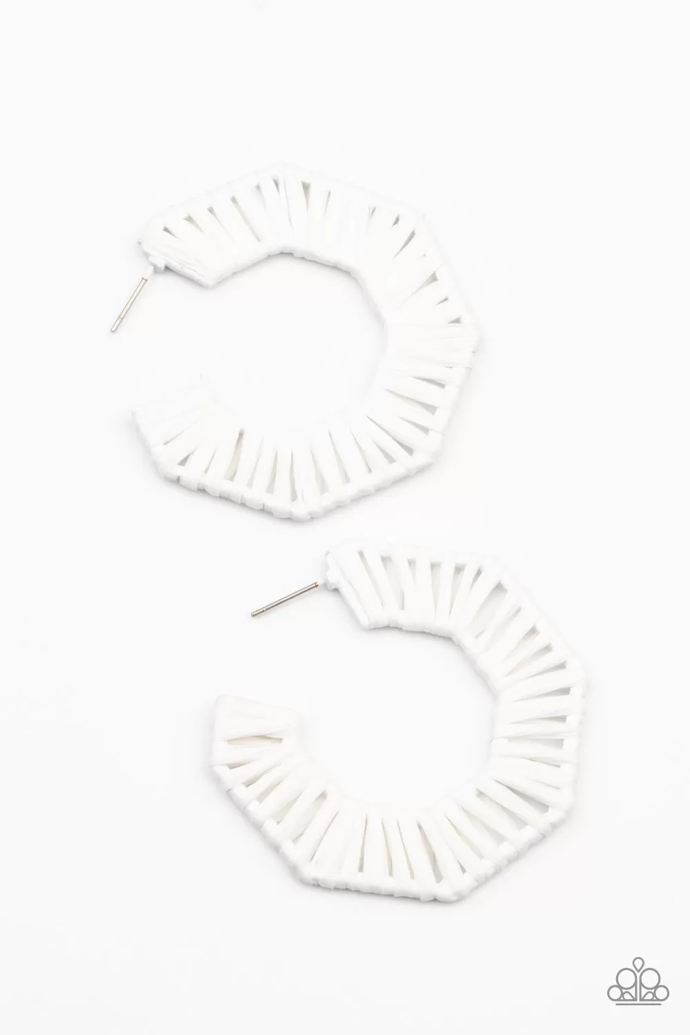 Paparazzi Accessories - Fabulously Fiesta - White Earrings