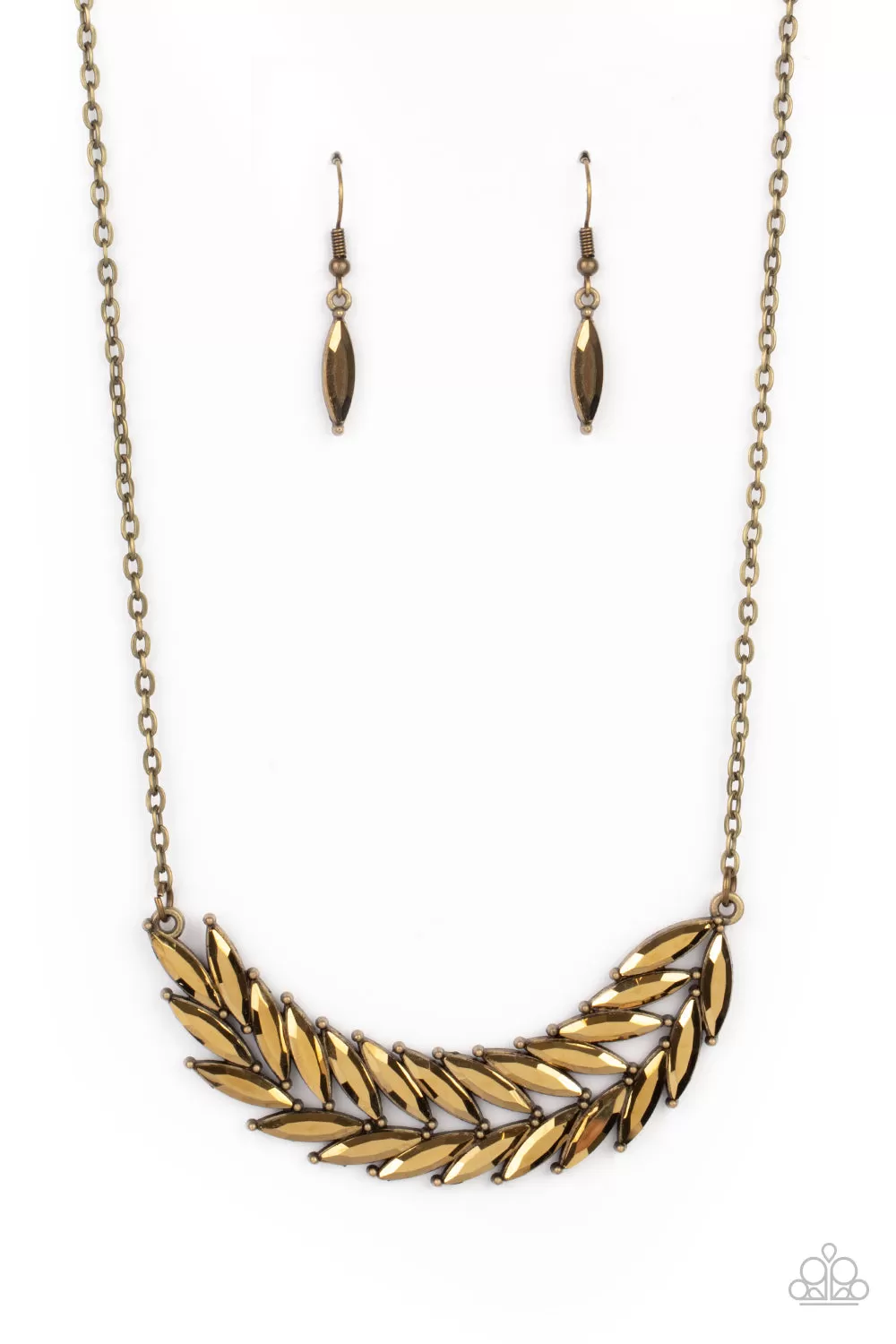 Paparazzi Accessories - Flight of FANCINESS - Brass Necklace