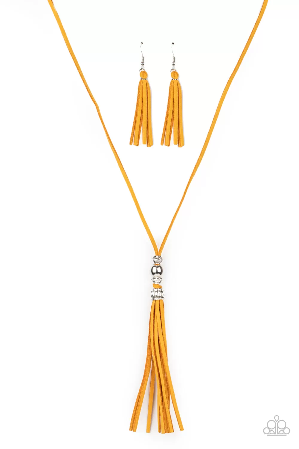 Paparazzi Accessories - Hold My Tassel - Yellow Necklace