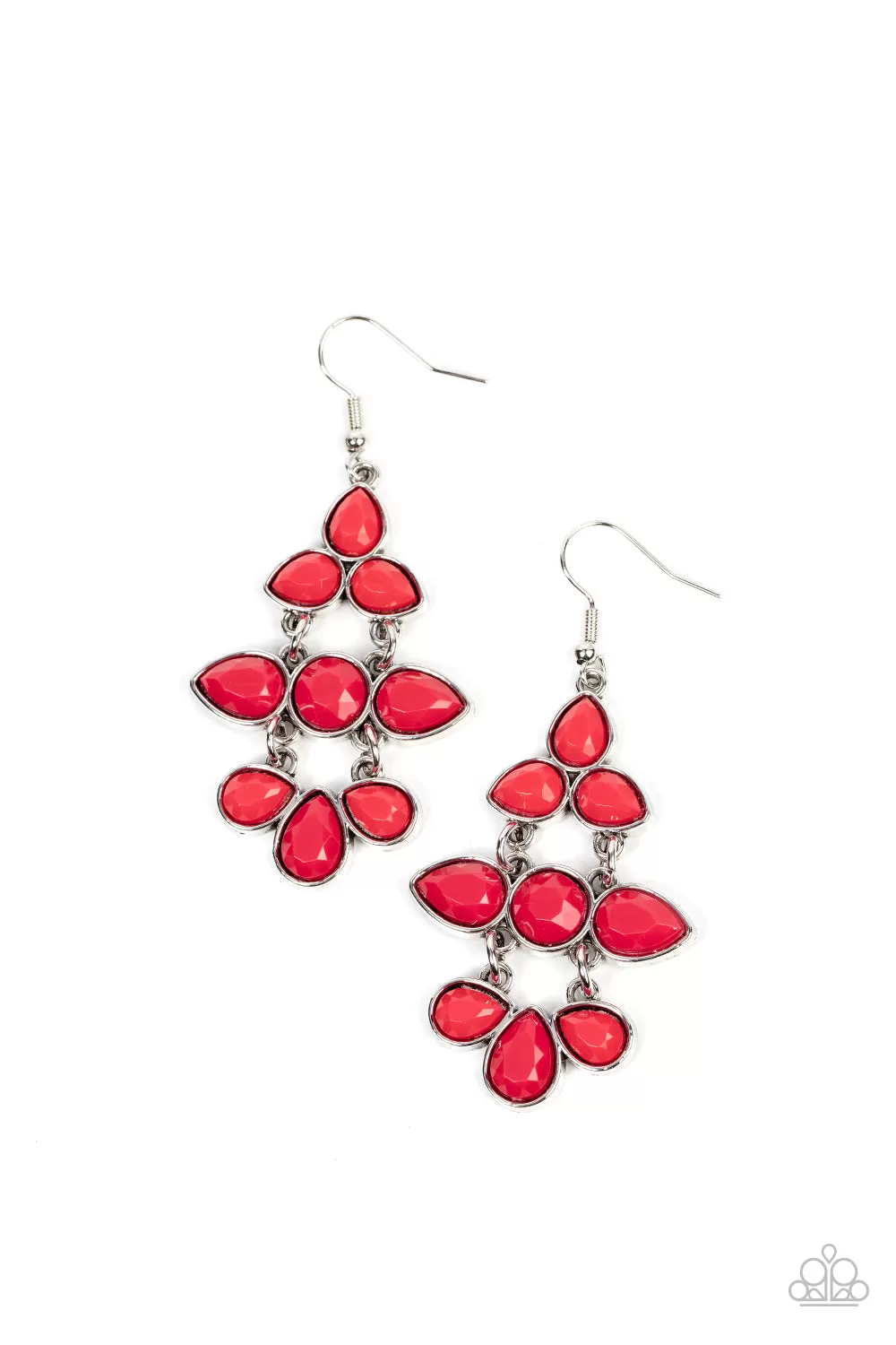 Paparazzi Bay Breezin - Red Earrings