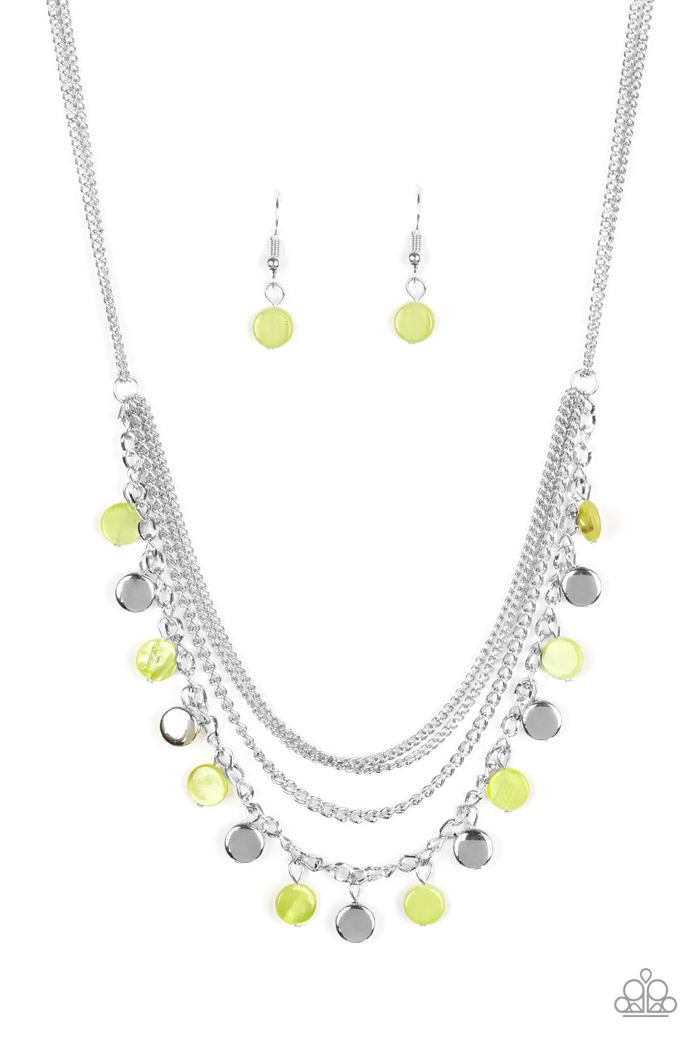 Paparazzi Beach Flavor - Green Necklace