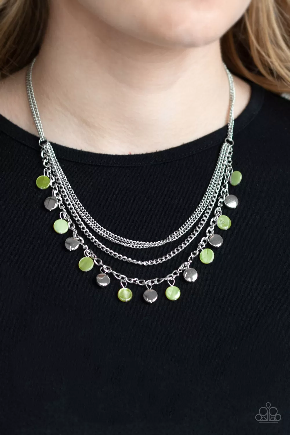 Paparazzi Beach Flavor - Green Necklace