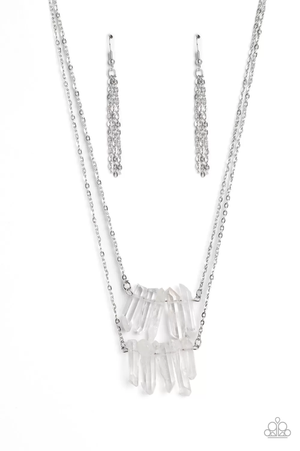 Paparazzi Crystal Catwalk - White Necklace