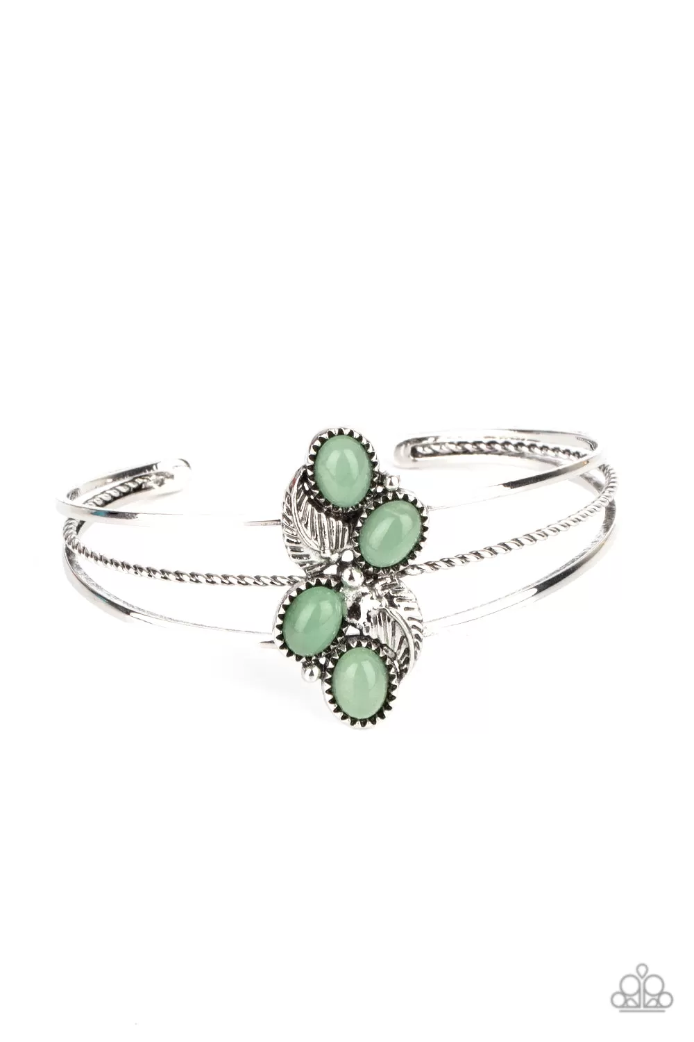 Paparazzi Eco Enthusiast - Green Jade Stone Bracelet