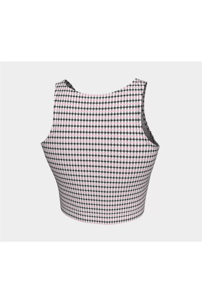 Pink Shepherd's Check Athletic Top