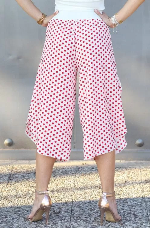 Polka Dot Capri Pants (XS,S,M,L)