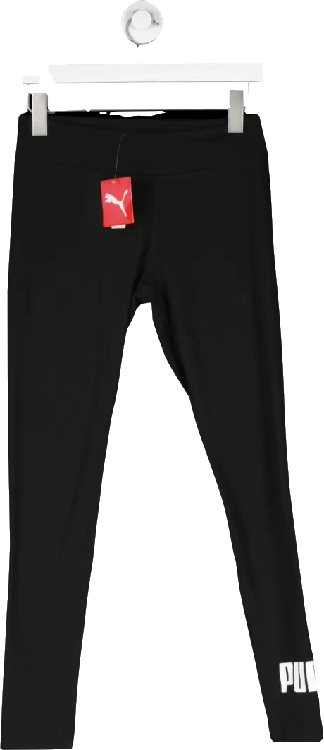 Puma Black Essential Logo Leggings UK S