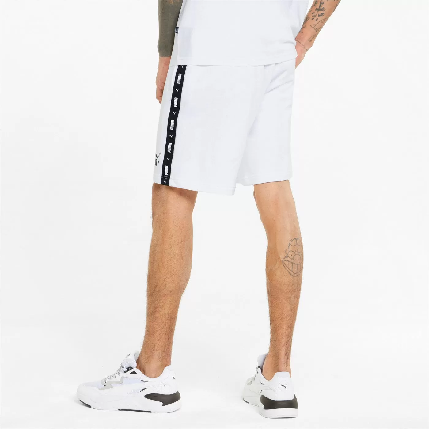 Puma men's sports shorts ESS  Tape Shorts 9 TR 847387-02 white