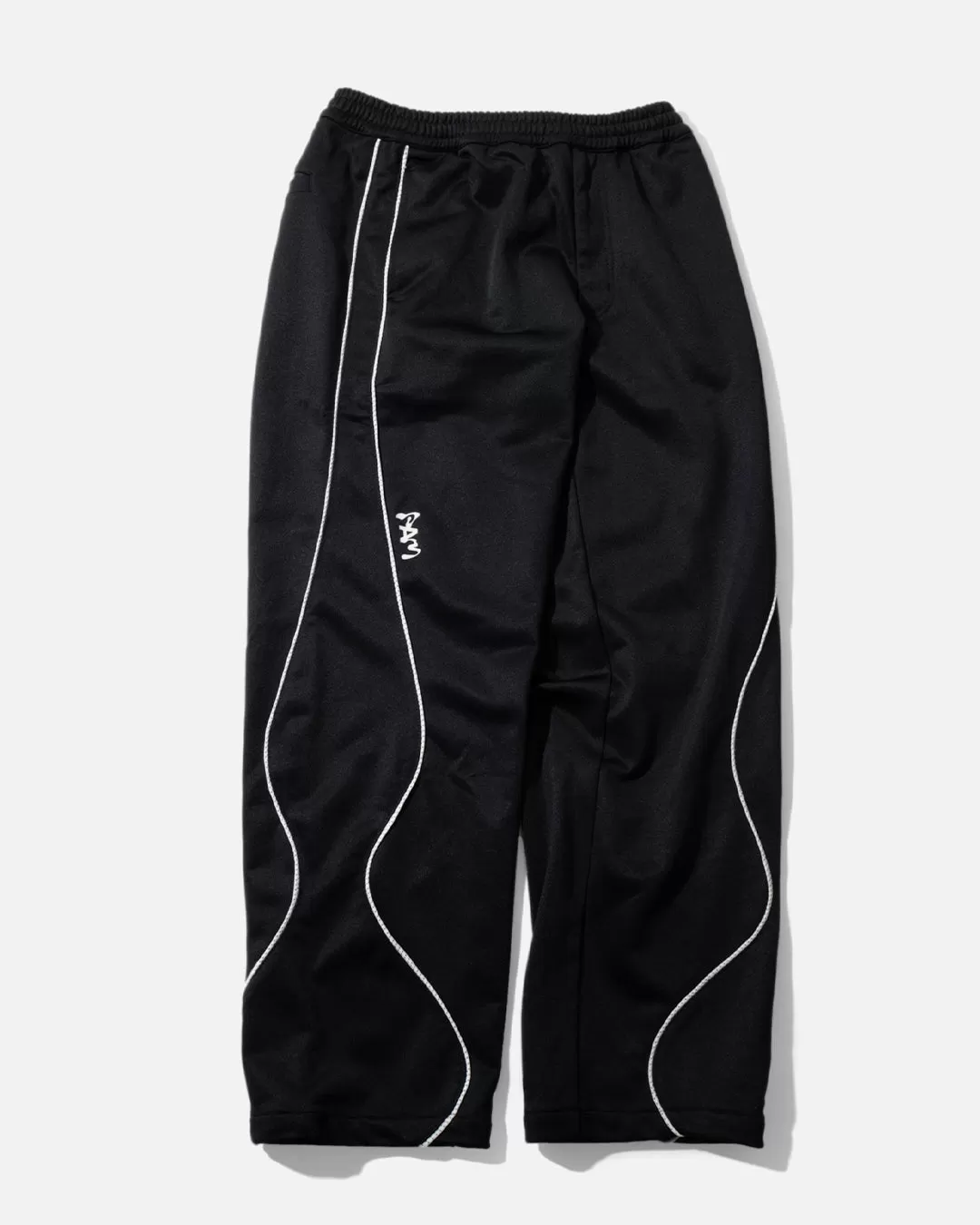 P.World Waves Straight Leg Track Pant - Black