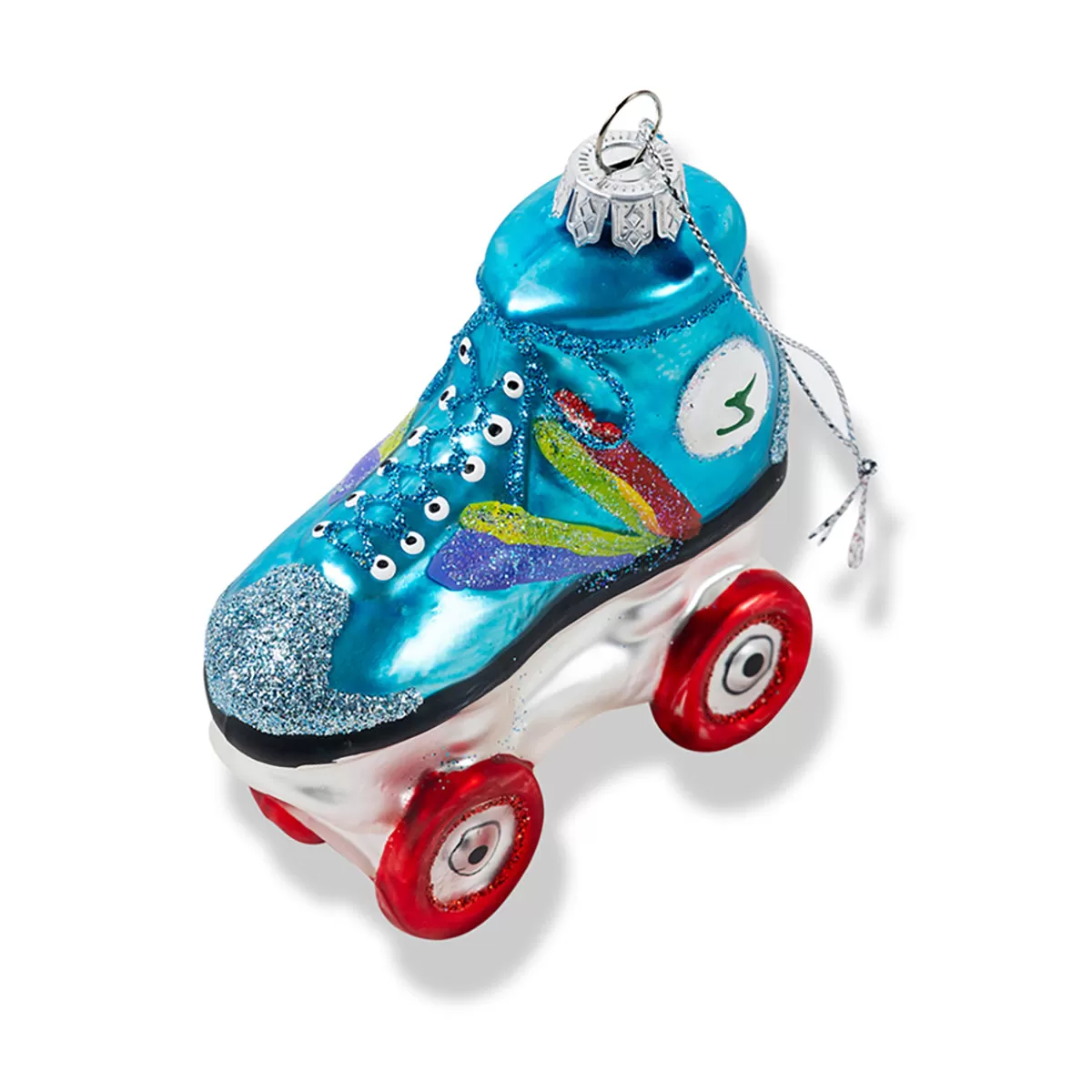 Rainbow Rollerskate Ornament