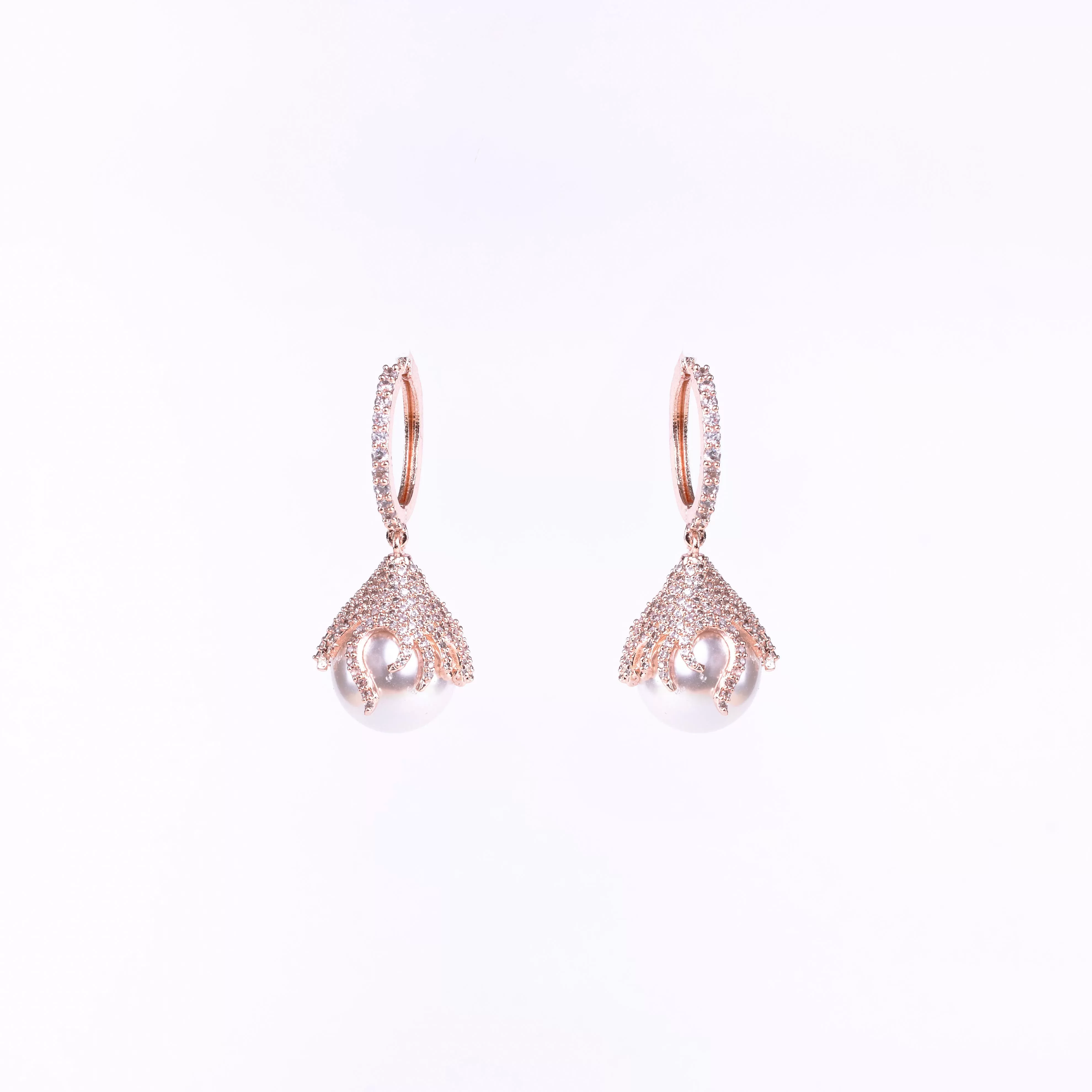 Rose Gold Gleam Earrings