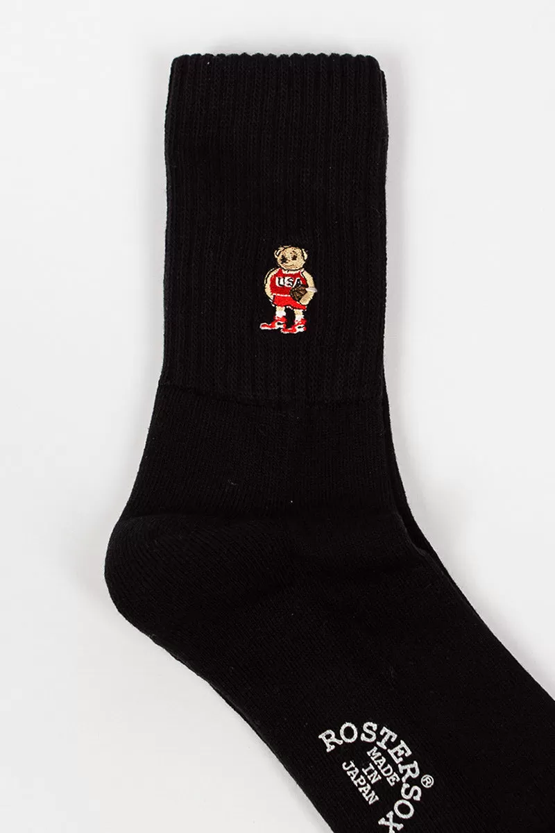 RS-198 Team Bear Socks Black