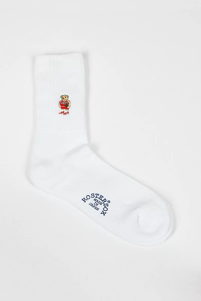 RS-198 Team Bear Socks White