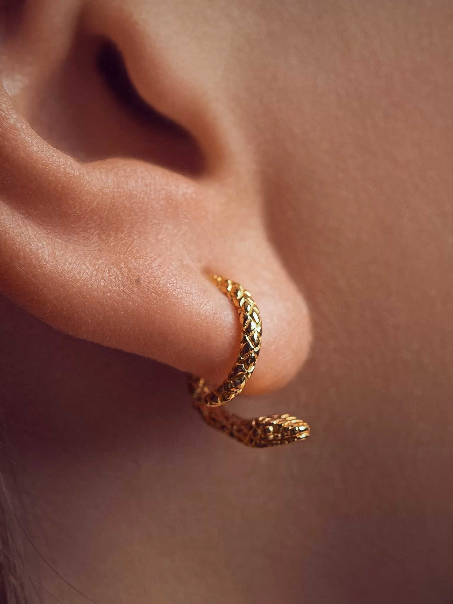 Salma Gold Snake Ear Jackets