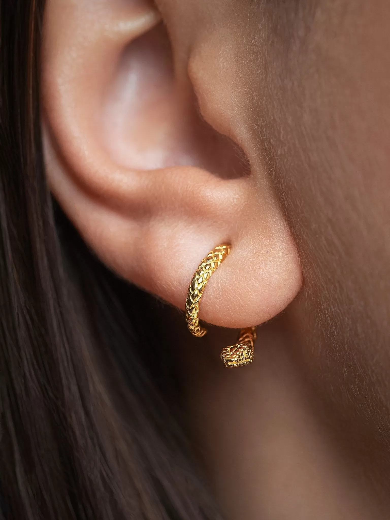 Salma Gold Snake Ear Jackets