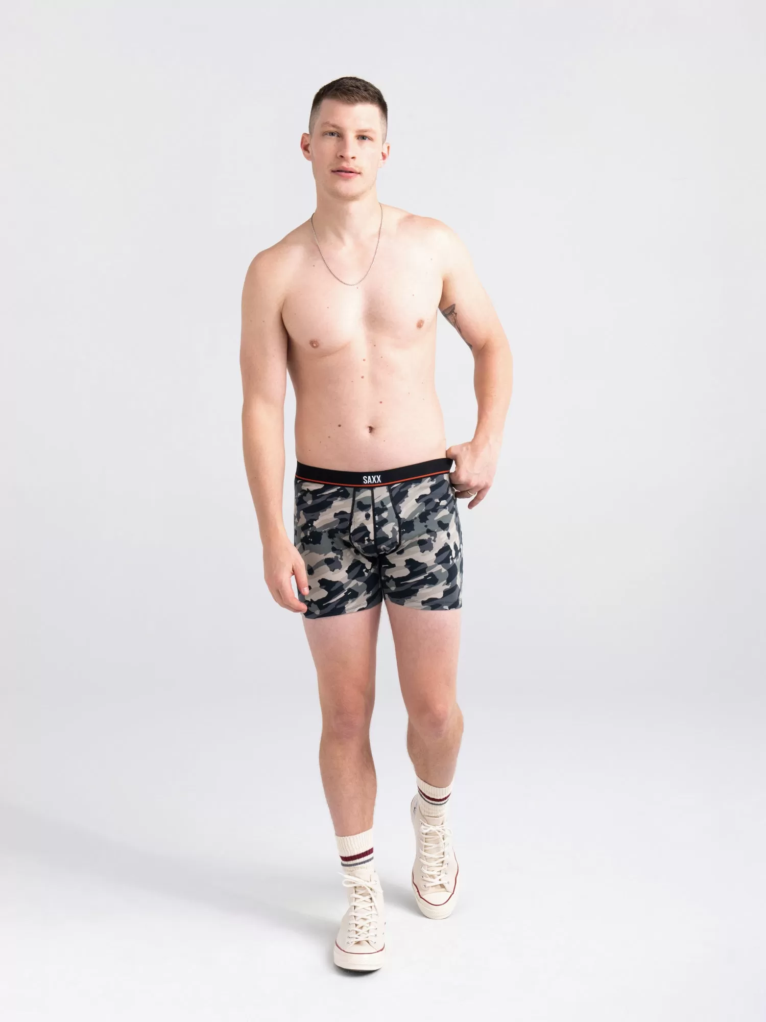 SAXX NON STOP STRETCH COTTON BOXER BRIEFS