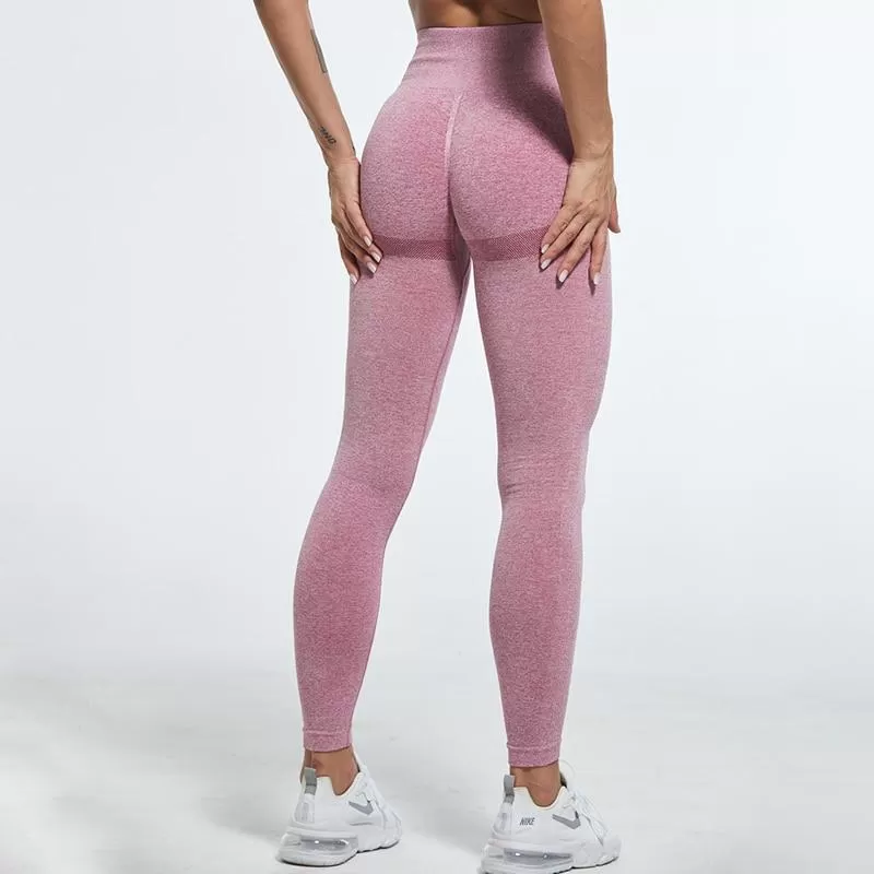 Seamless Women Leggings Fitness High Waist Push Up Peach Polyester Leggings Workout Jeggings Casual Leggigns Female