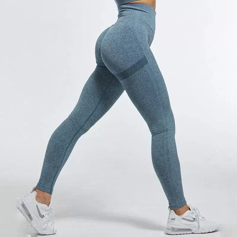 Seamless Women Leggings Fitness High Waist Push Up Peach Polyester Leggings Workout Jeggings Casual Leggigns Female