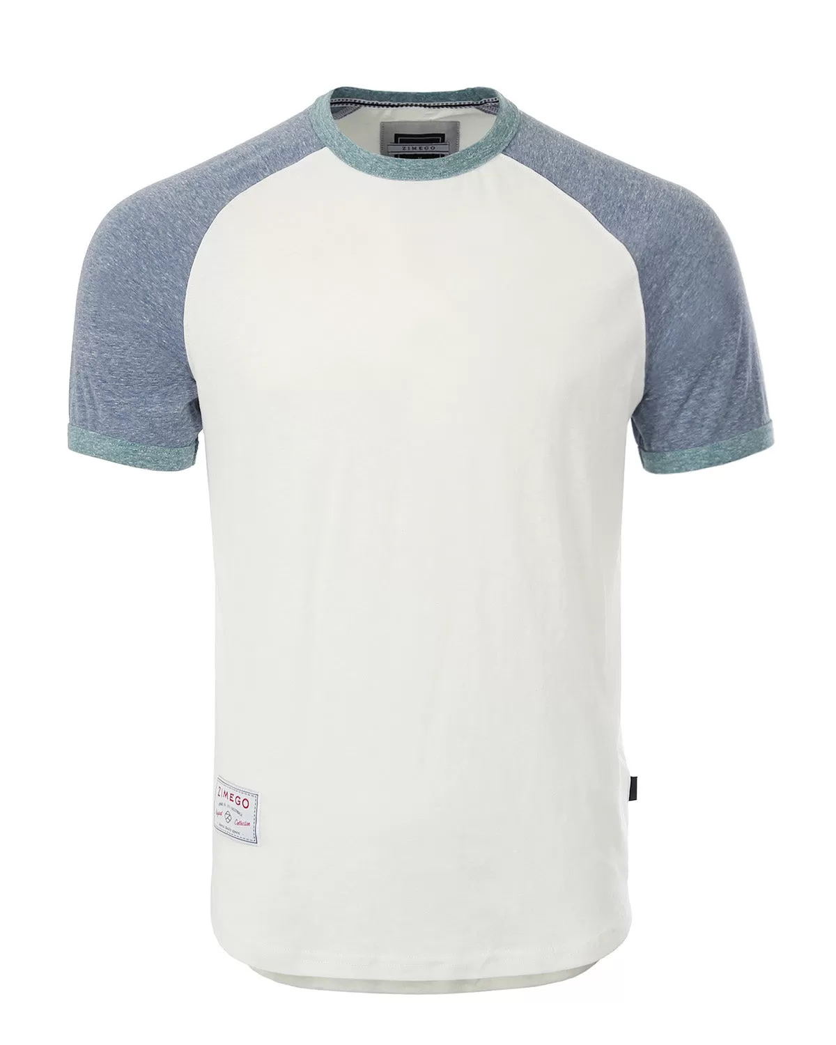 Short Sleeve Classic Retro Contrast Raglan Ringer T-Shirt