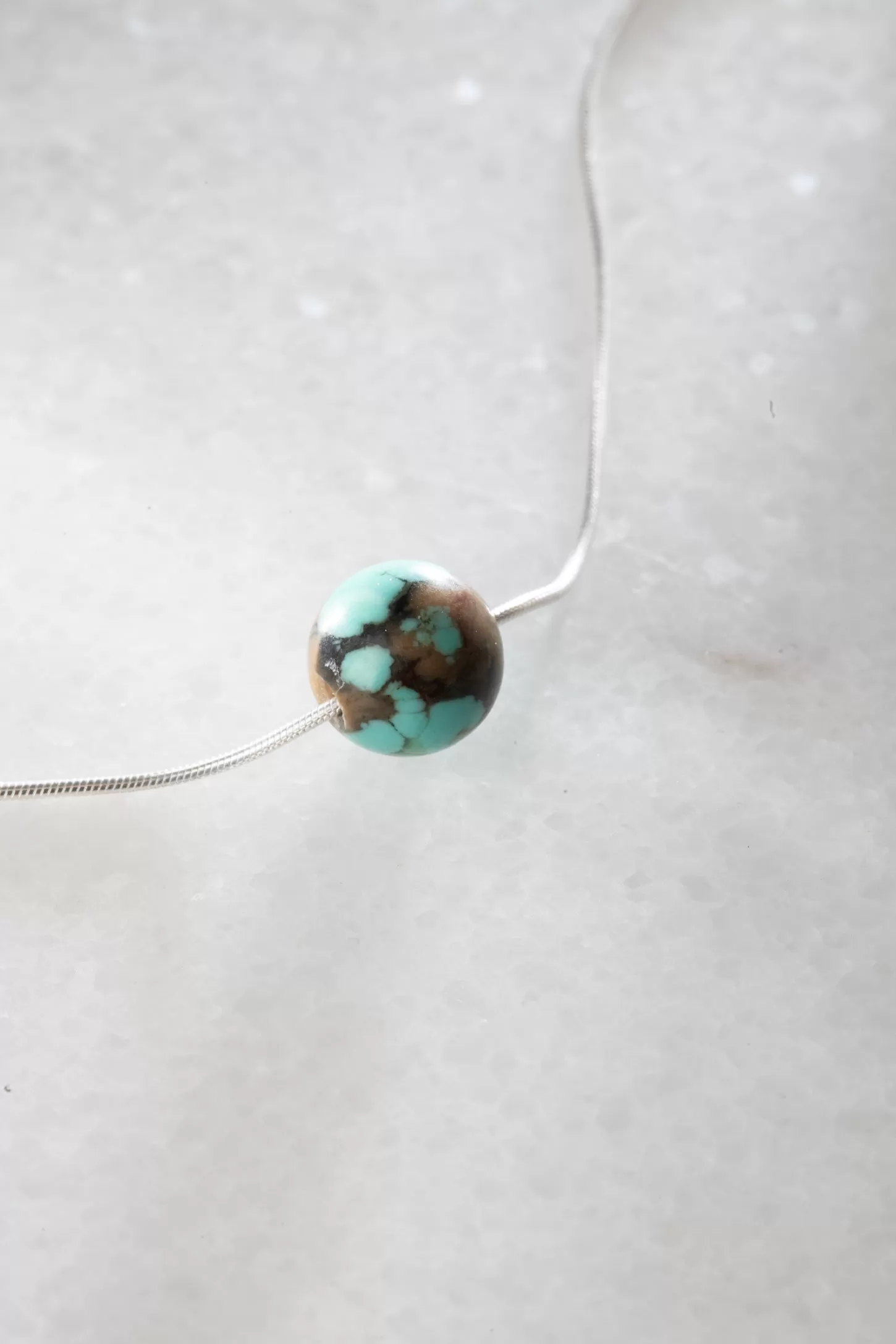 Single Gem Bead Necklace