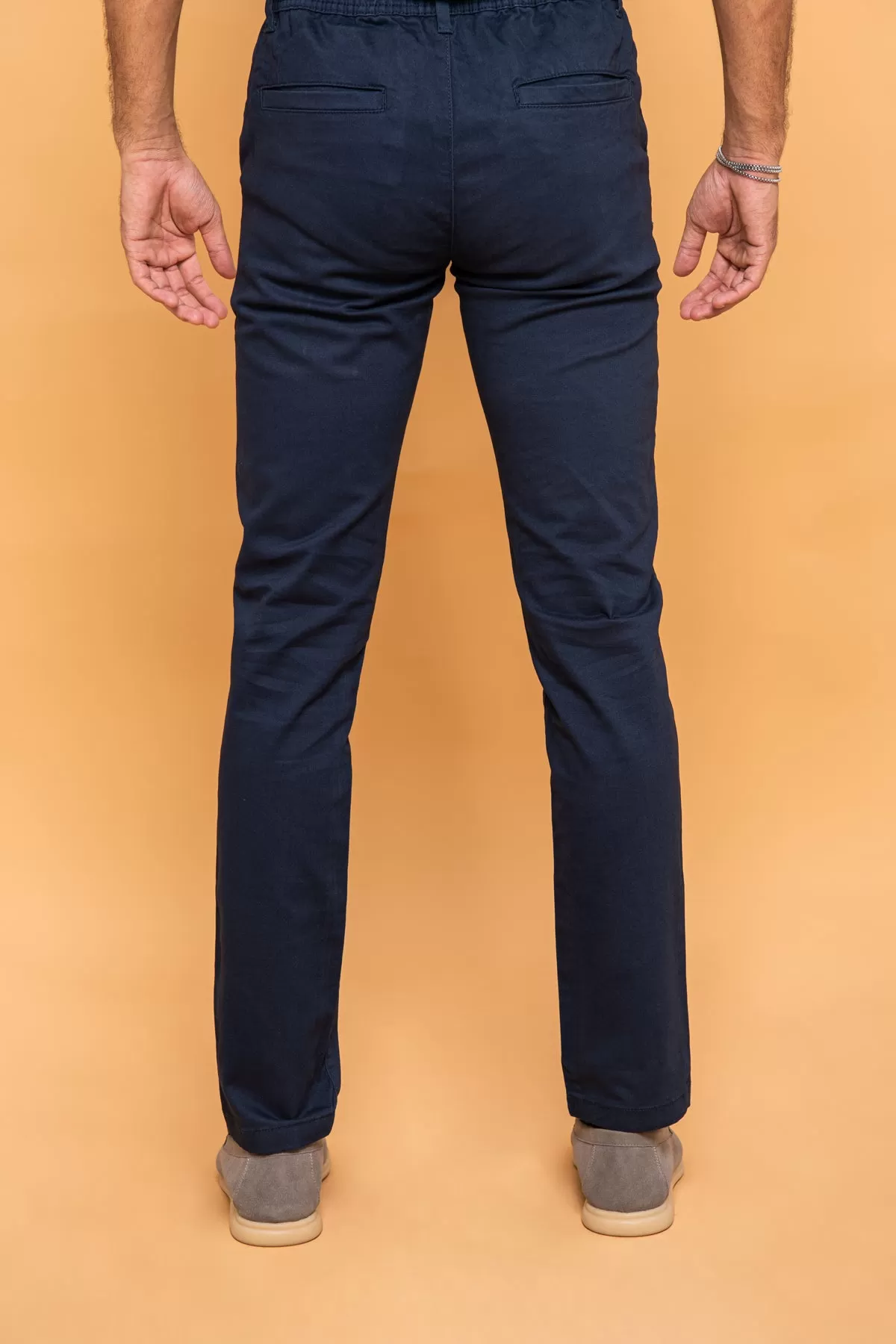 SLIM FIT COTTON PANTS