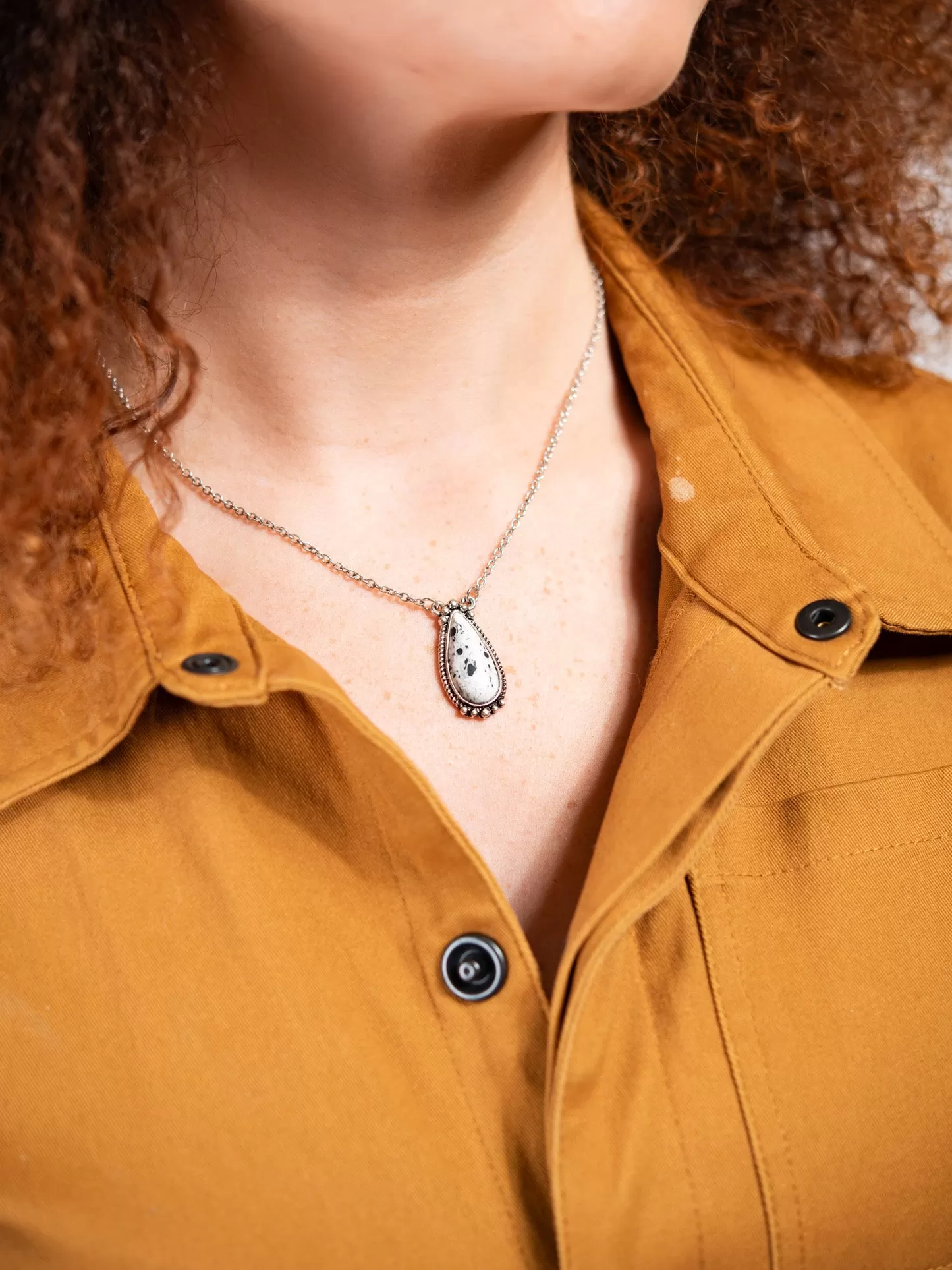 Sonnet Western Semi Stone Pendant Necklace