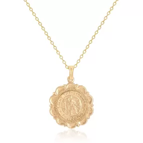 St. Christopher Coin Necklace