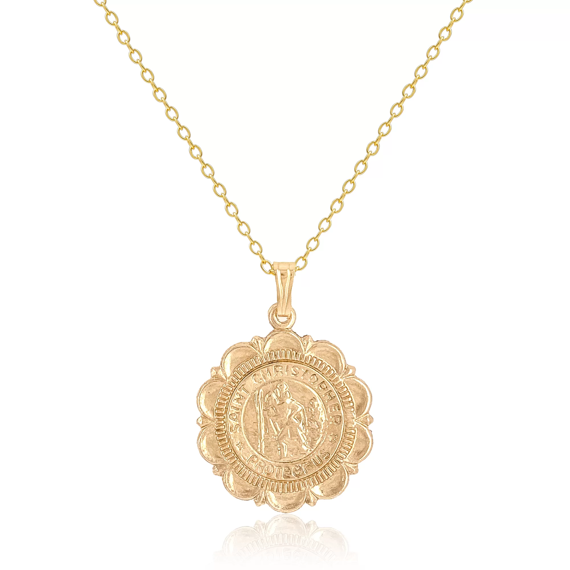 St. Christopher Coin Necklace