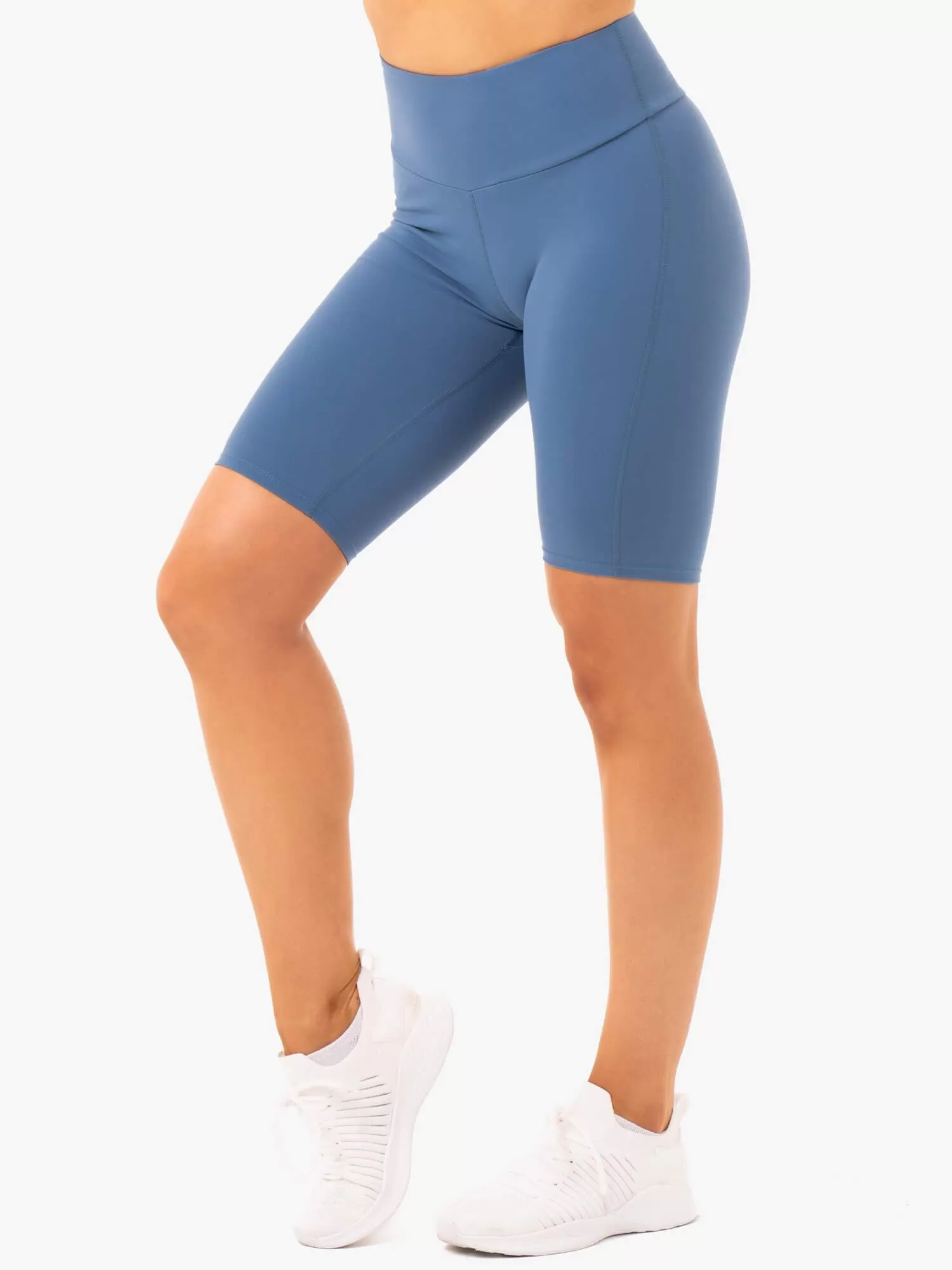 Staples Bike Shorts - Steel Blue