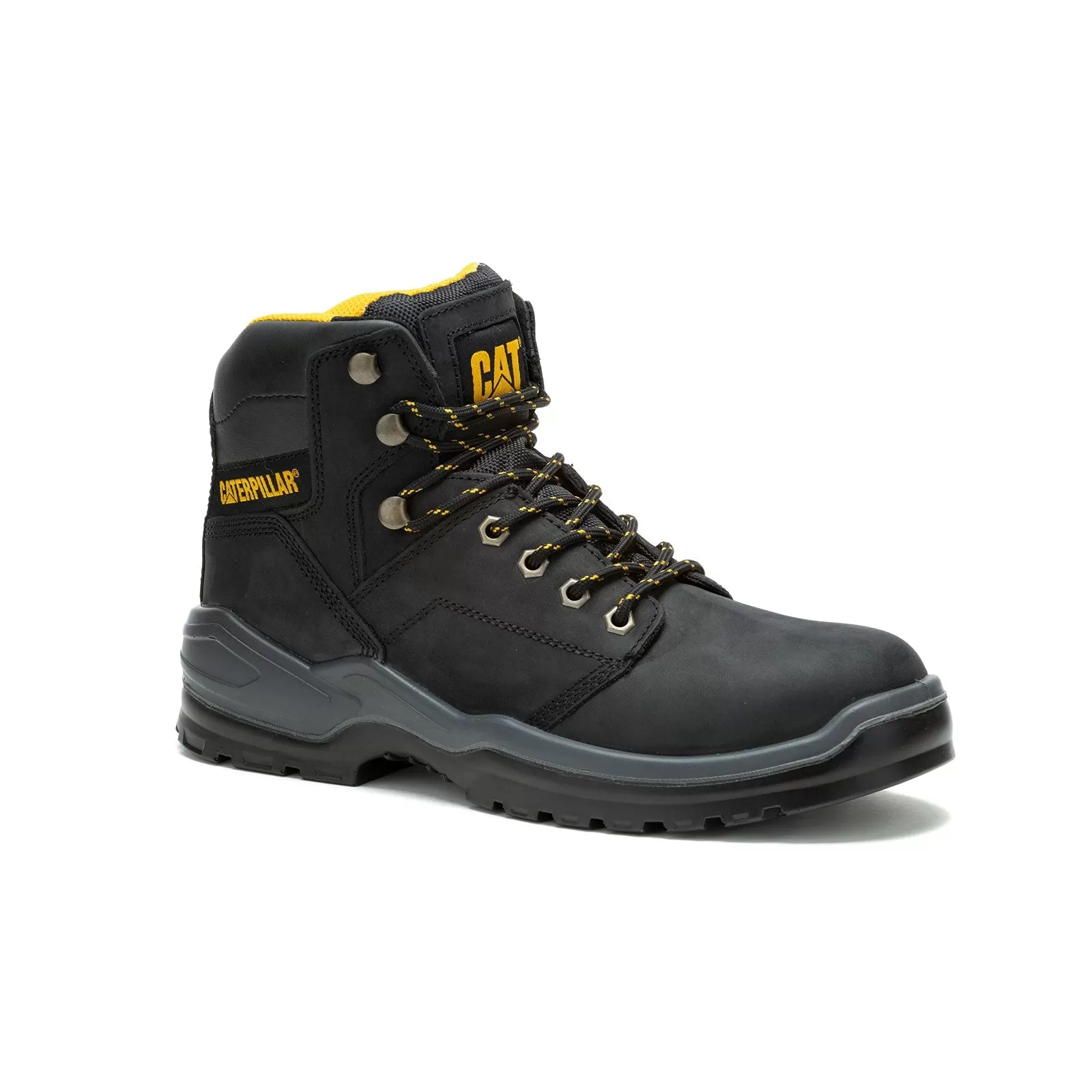 Striver Men's Steel-Toe Work Boots Black