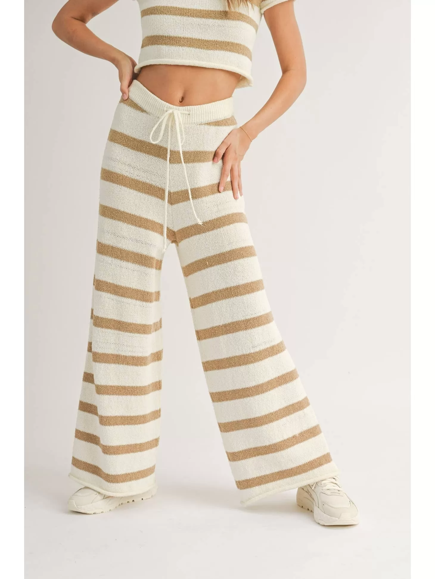 Tan Stripe Jordan Pant