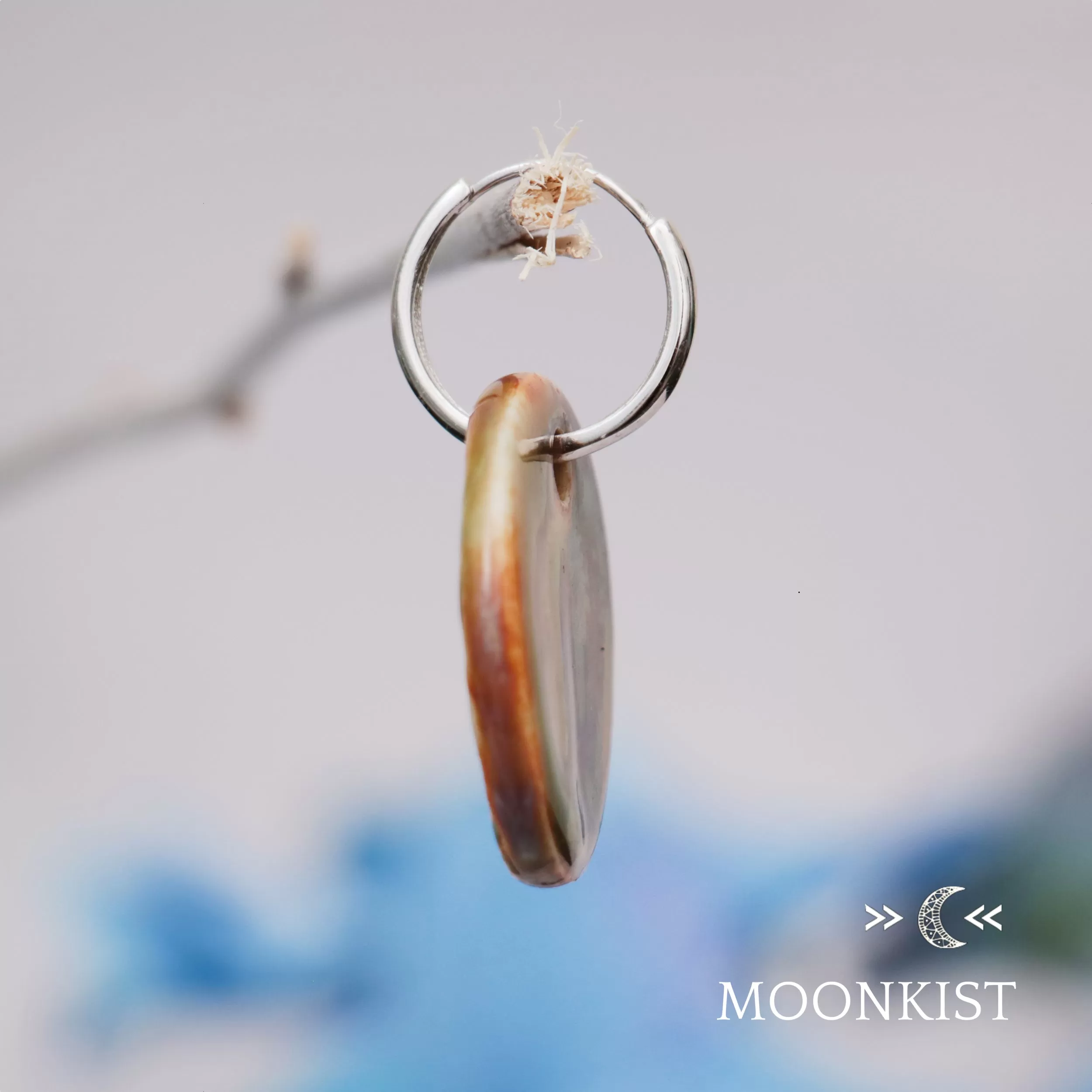 Terracotta Orange Ceramic Earrings  | Moonkist Designs