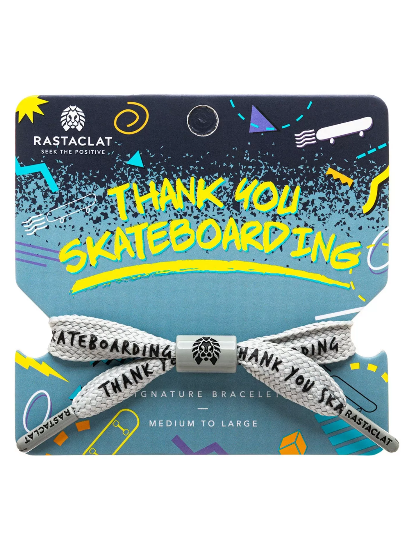 Thank You Skateboarding Single Lace Bracelet