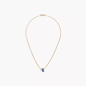 The Blue Sapphire Muse Duo Pendant