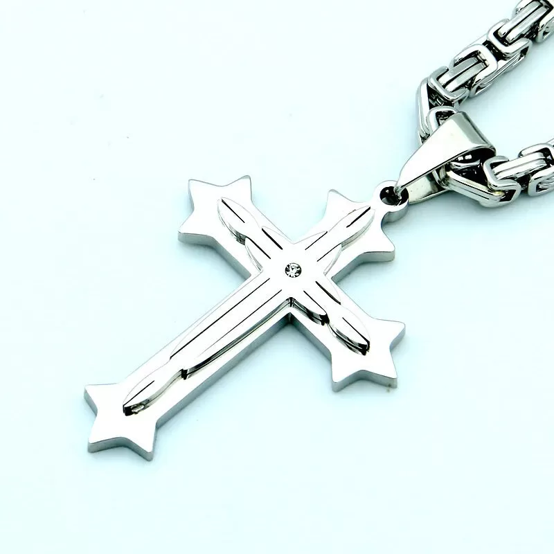 Three-tier cross pendant