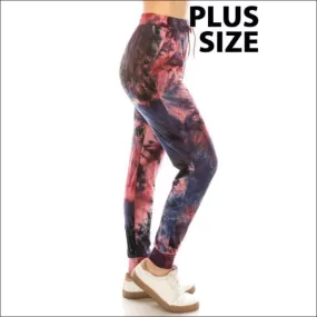 Tie Dye Plus Size Joggers