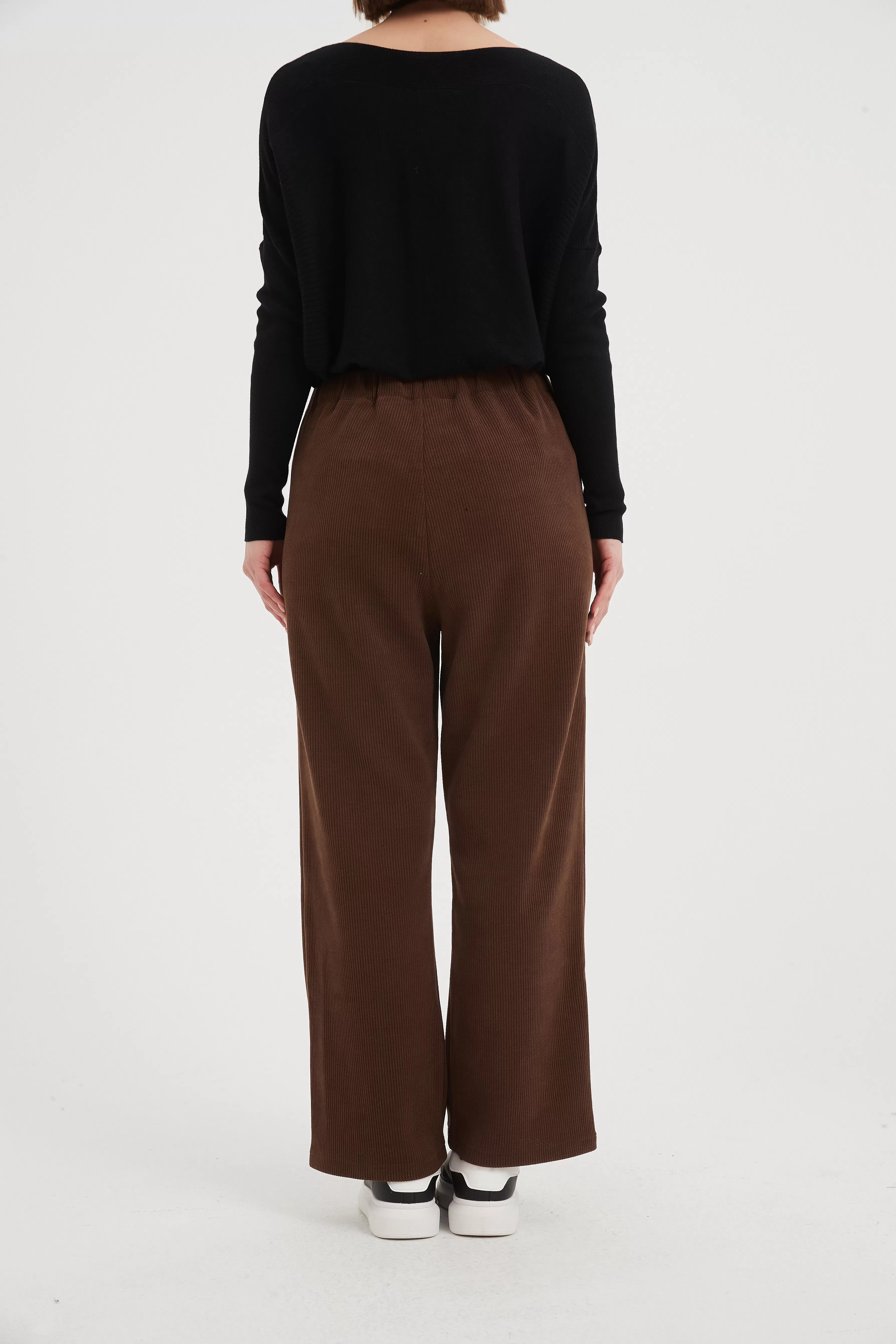 Tirelli - Straight Leg Stretch Cord Pants - Mocha