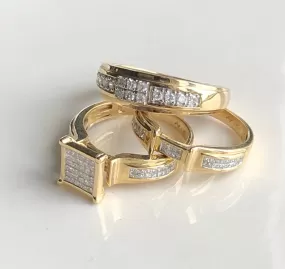 Trio diamond rings DWT006