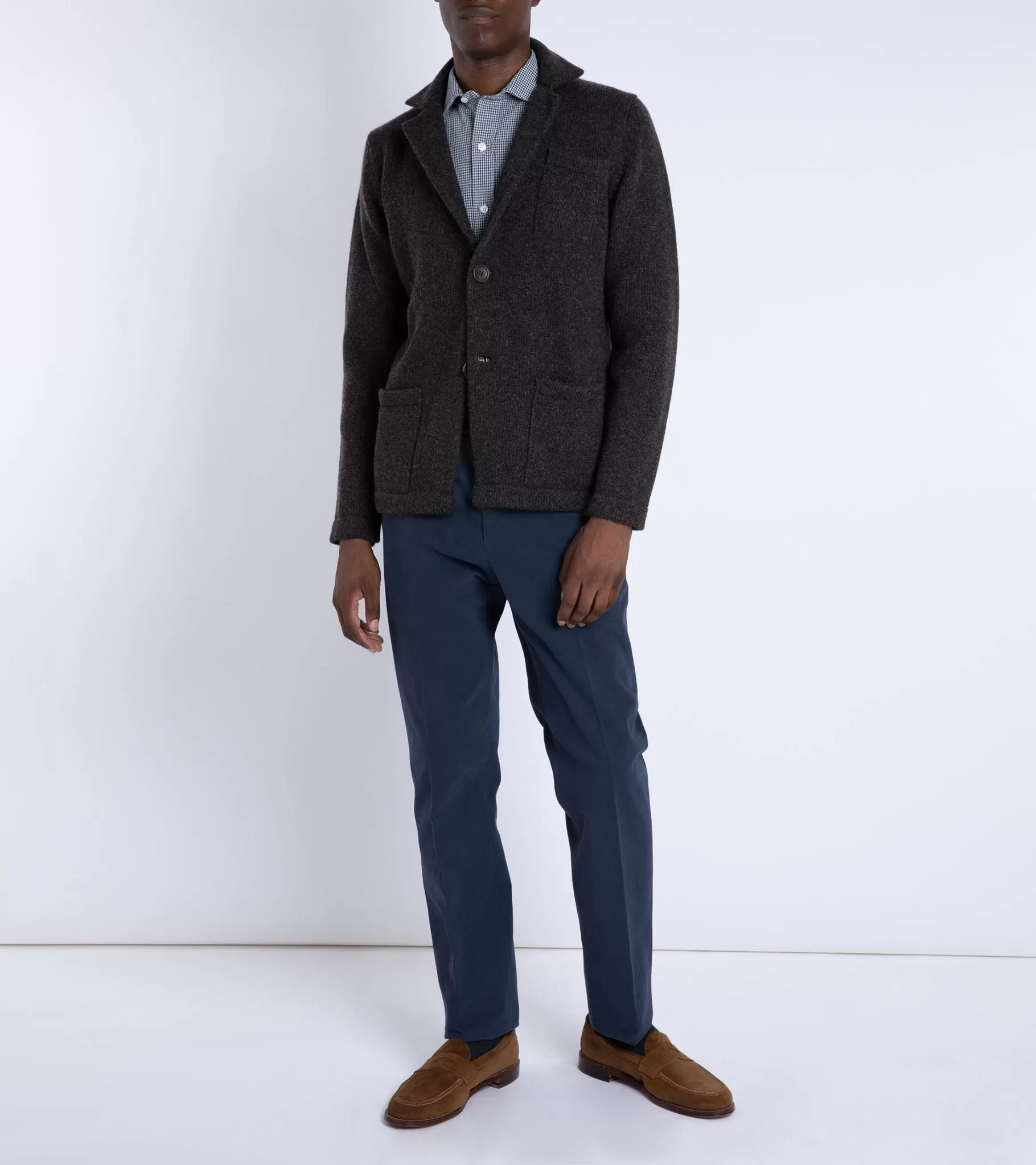 Trunk Stanhope Cotton Twill Trousers: Washed Navy