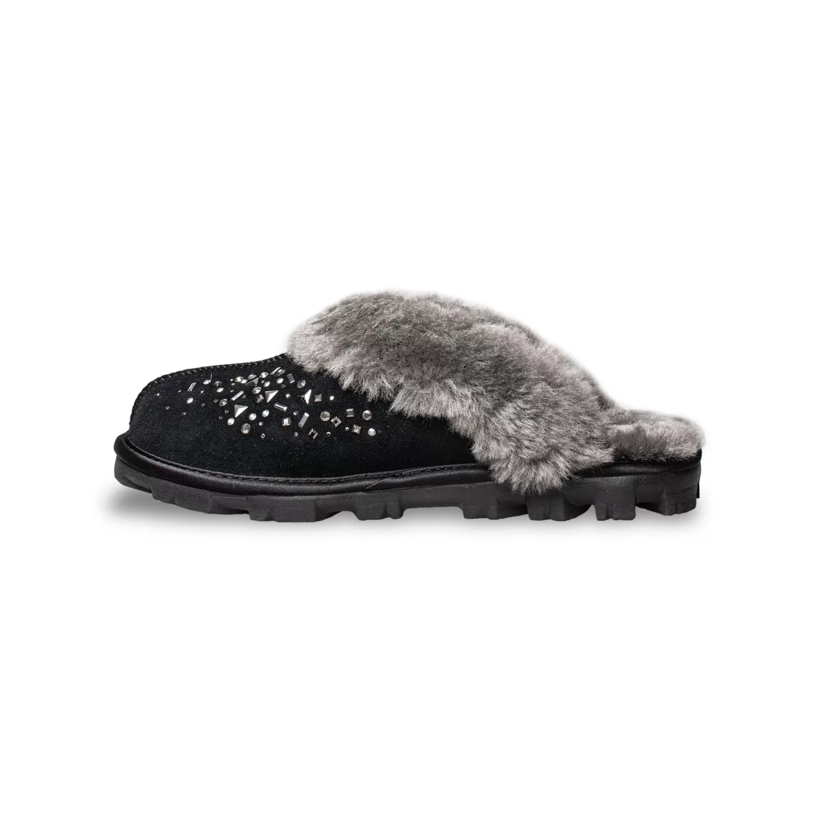 UGG Coquette Galaxy Black Slippers - Women's