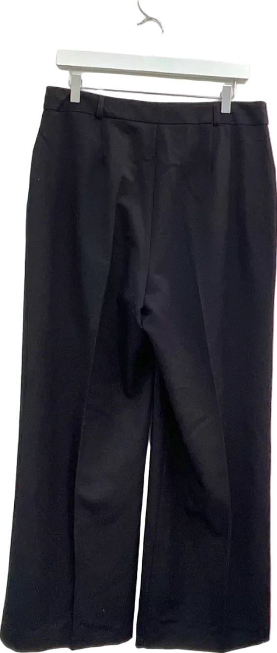 V by Very Black Wide Leg Trousers UK 14