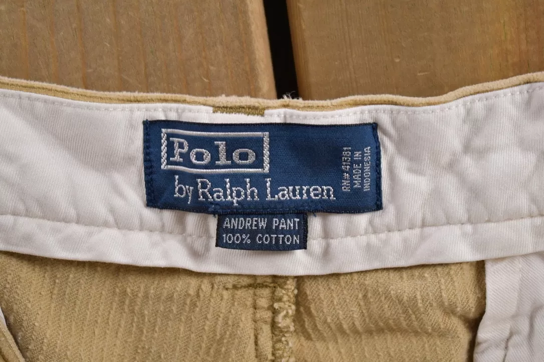 Vintage 1990&#39;s Polo Ralph Lauren Corduroy Trousers 32 x 28 / Vintage Polo Pants / American Vintage / Streetwear Fashion / Vintage Pants