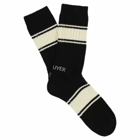 Women Logo Stripe - Black / Ecru