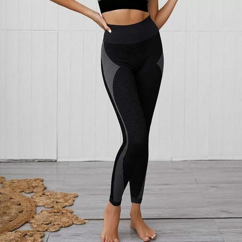 Women Yoga Pants Seamless Fitness Push Up Tights Stretchy High Waist Long Pants Breathable Gym Clothing  Training Yoga Leggings