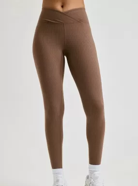 Year Of Ours Veronica Ribbed Legging - Mocha