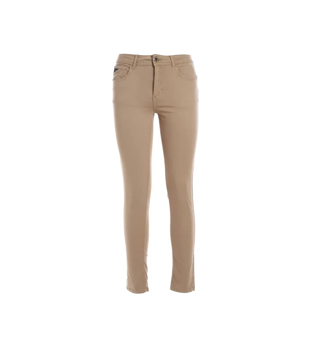 Yes Zee Push Up women's trousers in stretch cotton 1319 P377 XX00 0101 dark beige