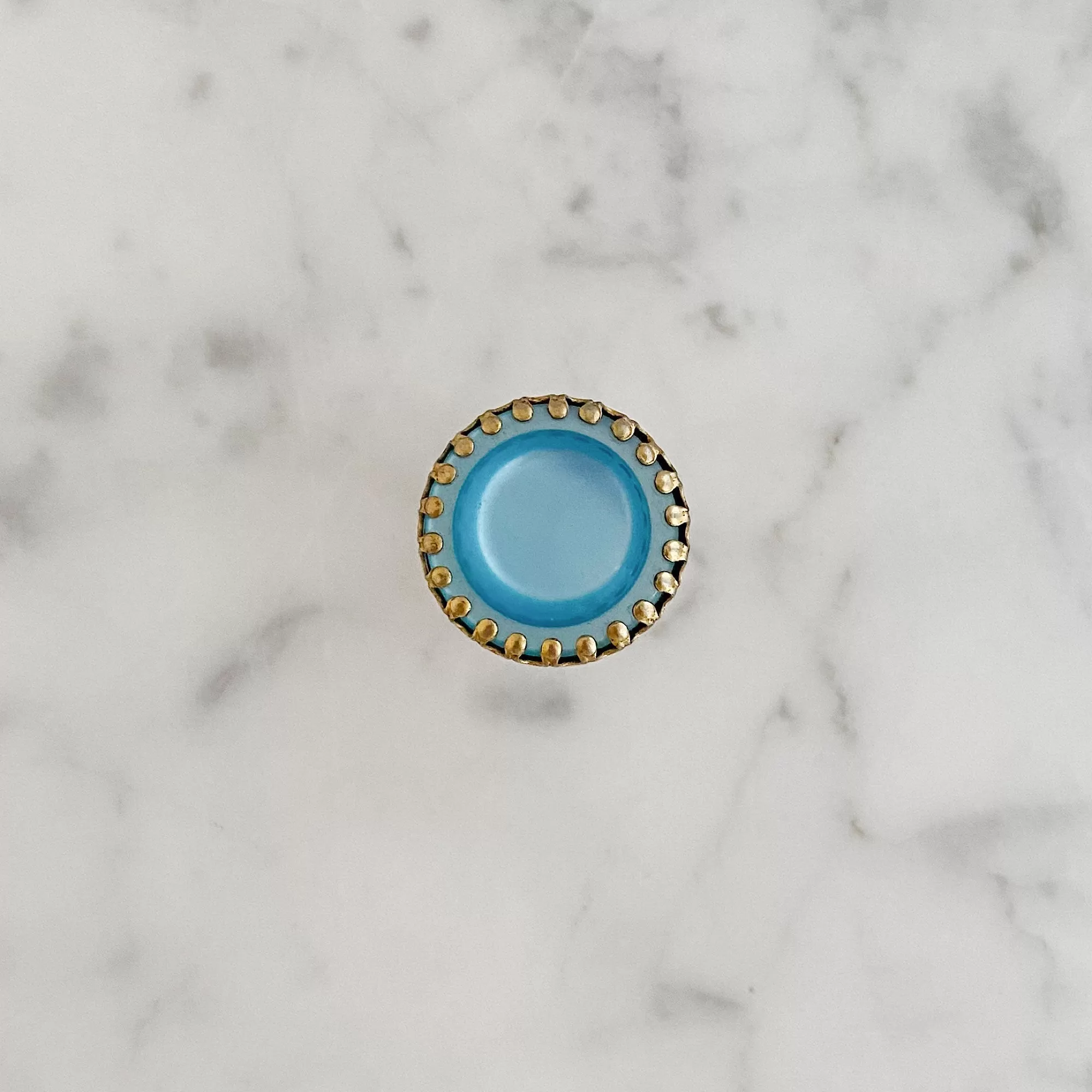 ZANE vintage teal cocktail ring