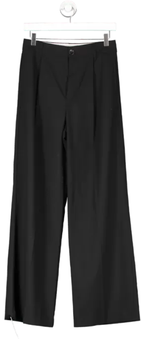 ZARA Black Straight Leg Trousers UK XS