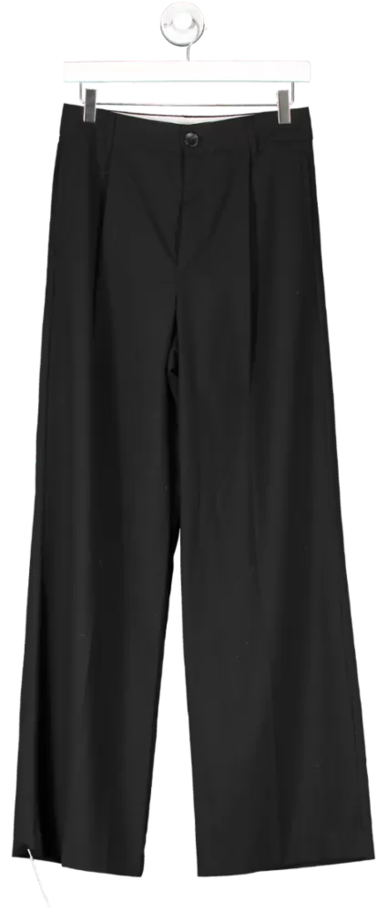 ZARA Black Straight Leg Trousers UK XS